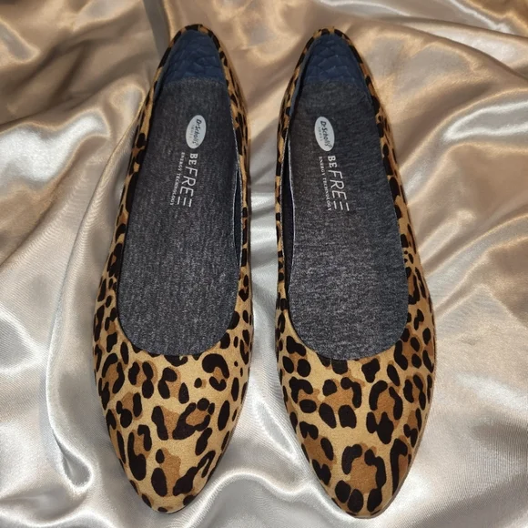 Dr.Scholl's Pointy Toe Flats | Animal Print | Sz 8 - Picture 2 of 3
